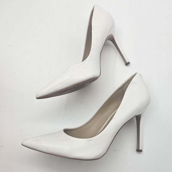 Sam Edelman Hazel Pointed Toe Pump Ivory Size 8.5 - Picture 11 of 13